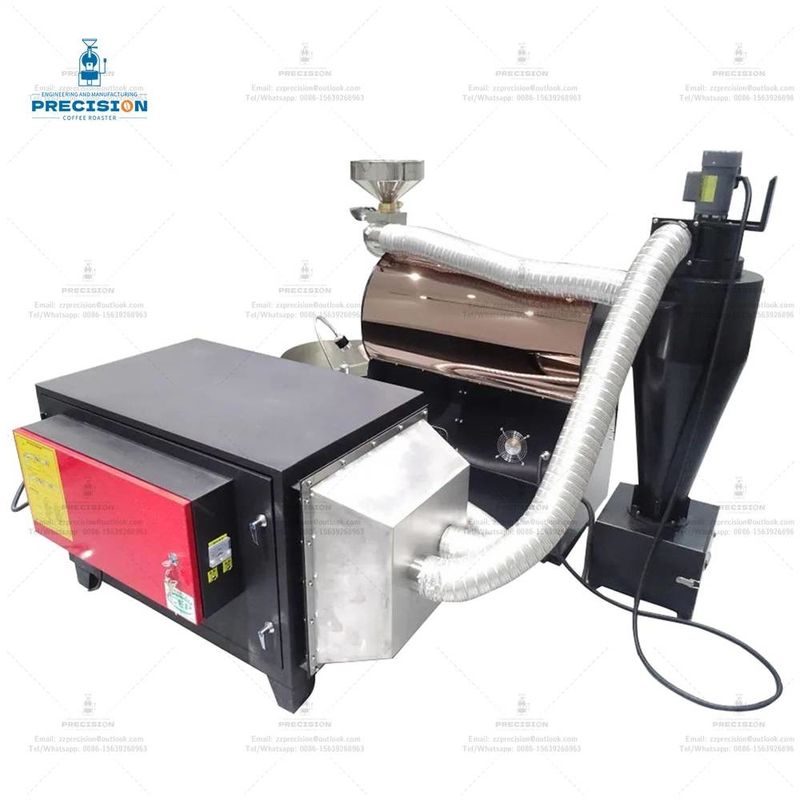 Kapalı kahve kızartma makinesi duman filtre makinesi pas dayanıklılığı