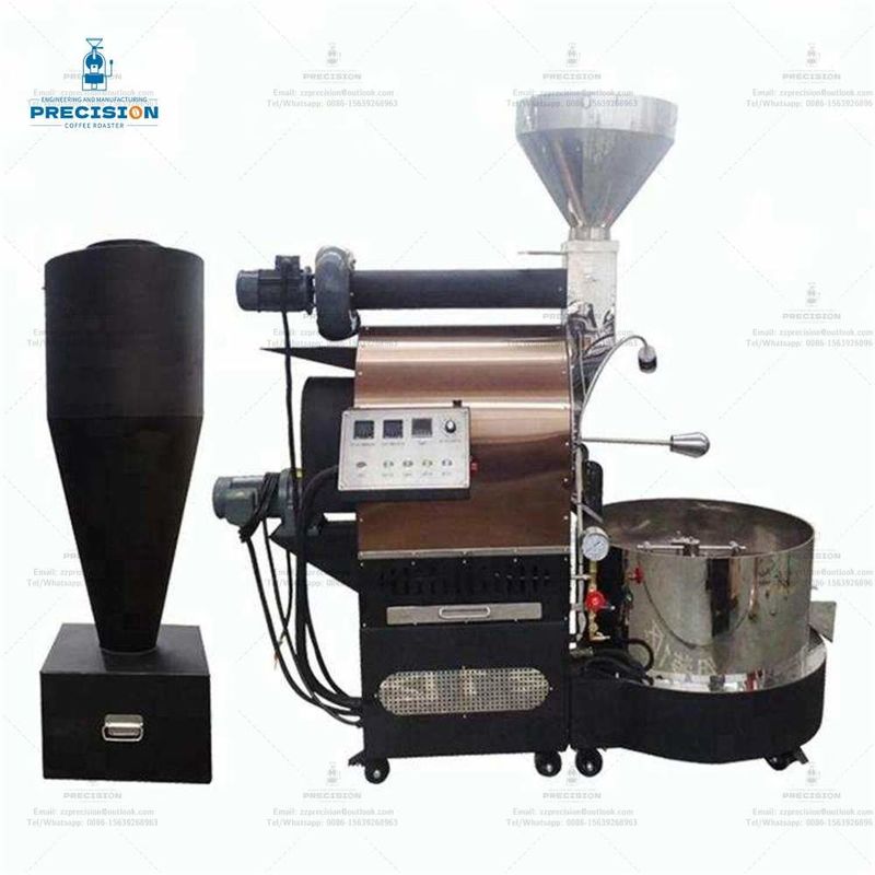 Ticari 3 kg kahve kızartıcı paslanmaz çelik davul elektrik / gaz tipi