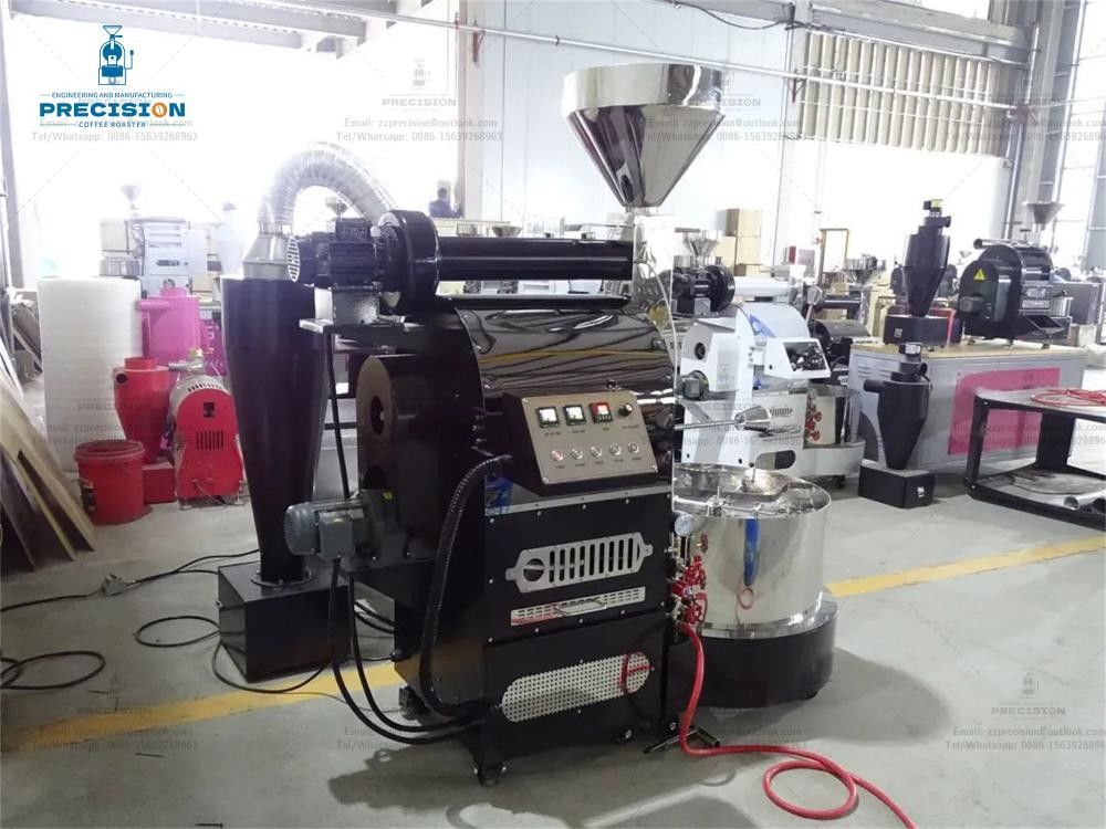 Precision Kahve Kavurma Makinesi Paslanmaz Çelik Davul Evi ile Ticari Renkli