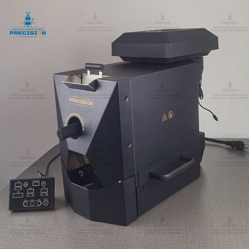 220V 2000W Siyah Beyaz Fasulye Kızartıcı Tam Sıcak Hava Pişirme ile Ev Kahve Kızartma Makinesi
