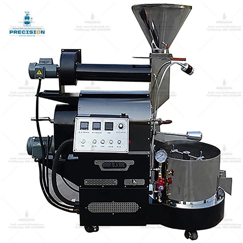 200w 3kg sıcaklığa dayanıklı çift katmanlı kahve kızartıcısı 316 gıda sınıfı paslanmaz çelik davul