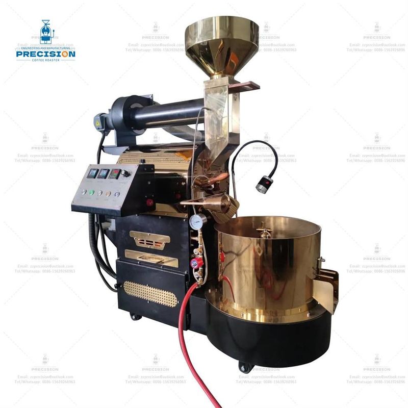 Paslanmaz çelik elektrikli gaz tipi 5kg 10kg 15kg kahve kızartma makinesi kahve kızartma makinesi