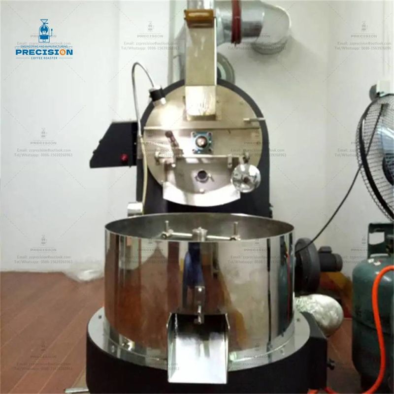 Paslanmaz çelik elektrikli gaz tipi 5kg 10kg 15kg kahve kızartma makinesi kahve kızartma makinesi