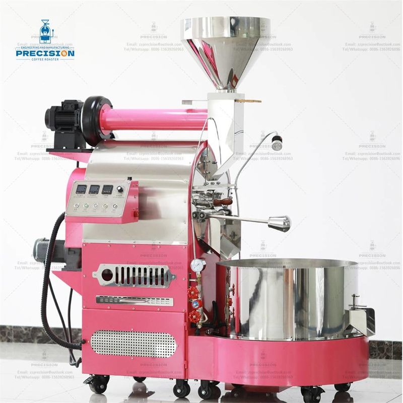 Çift katmanlı paslanmaz çelik davul fındığı 5Kg 10Kg 15Kg Çoklu Yakıcı Kavga Makinesi Fasulye Kahve Kavga makinesi