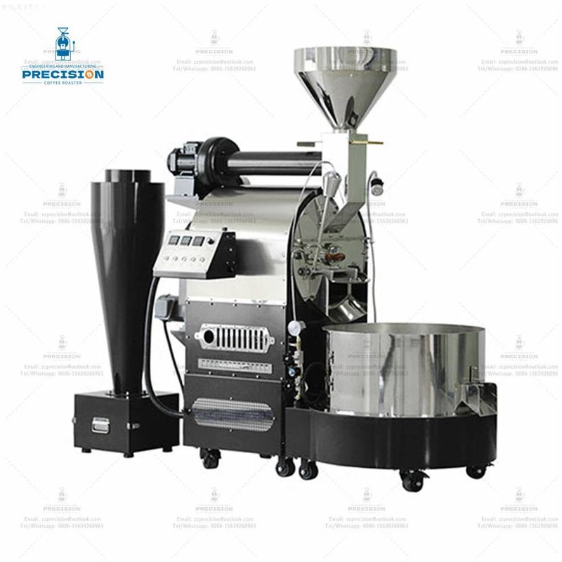 Çoklu Yakıcı Çift Katmanlı Paslanmaz Çelik Davul 5Kg 10Kg 15Kg 20Kg Kızartma Makinesi Fasulye Kahve Kızartıcısı