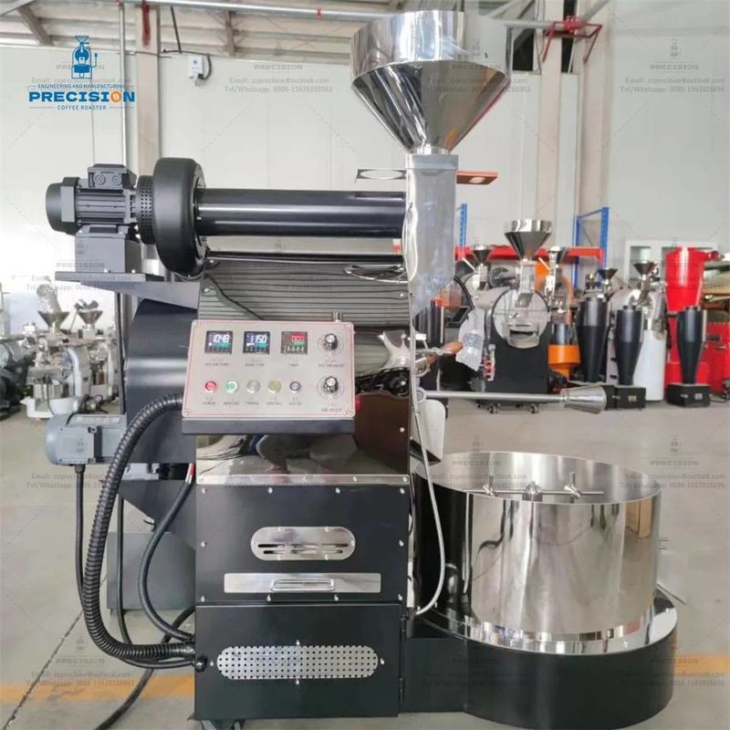 Çift katmanlı paslanmaz çelik davul fındığı 5Kg 10Kg 15Kg Çoklu Yakıcı Kavga Makinesi Fasulye Kahve Kavga makinesi